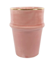 Lataa kuva Galleria-katseluun, Keramiikkamuki kultasomistein (TILAUSTUOTE)